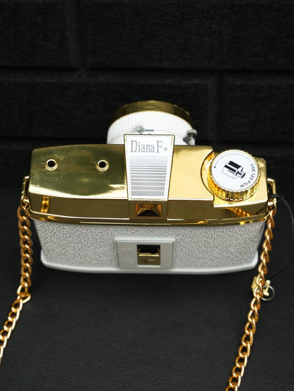 Lomography Diana F+ Limited Gold Edition 120 Film Camera - Boxed & Working