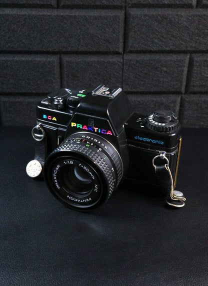 Praktica BCA SLR 35mm Camera Bundle - 2 Lenses, Flash, Case & More - Working