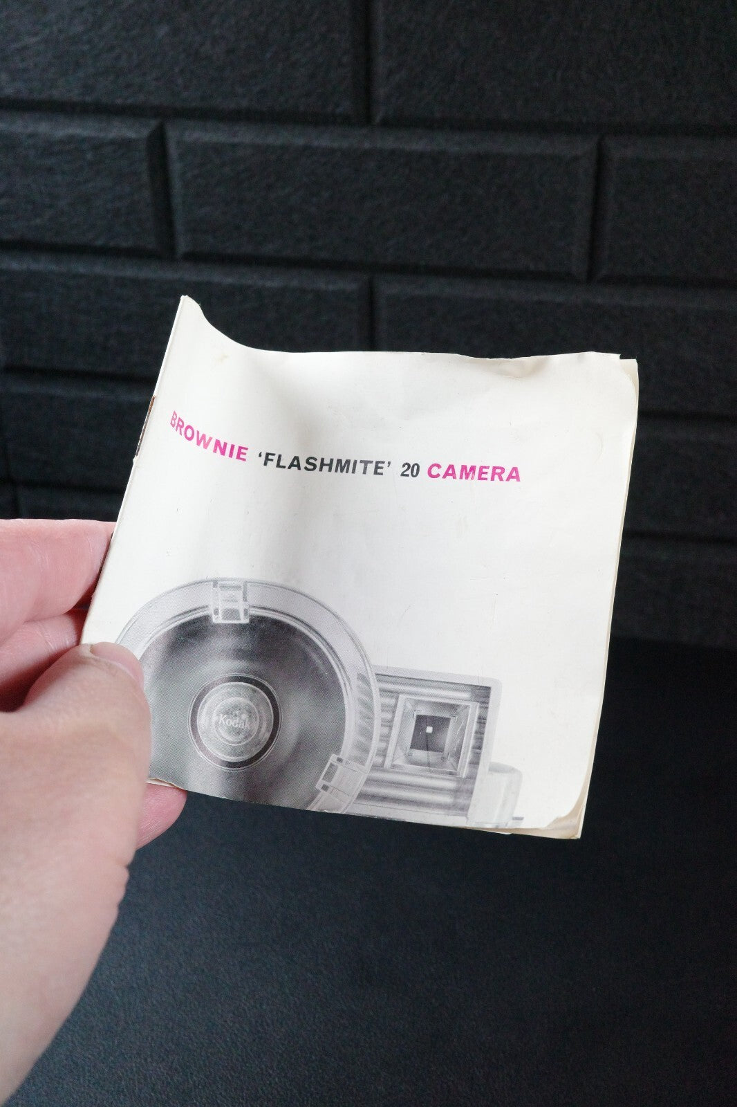 Working Kodak Brownie Twin 20 Vintage 1960's 620 Film Camera & Instructions