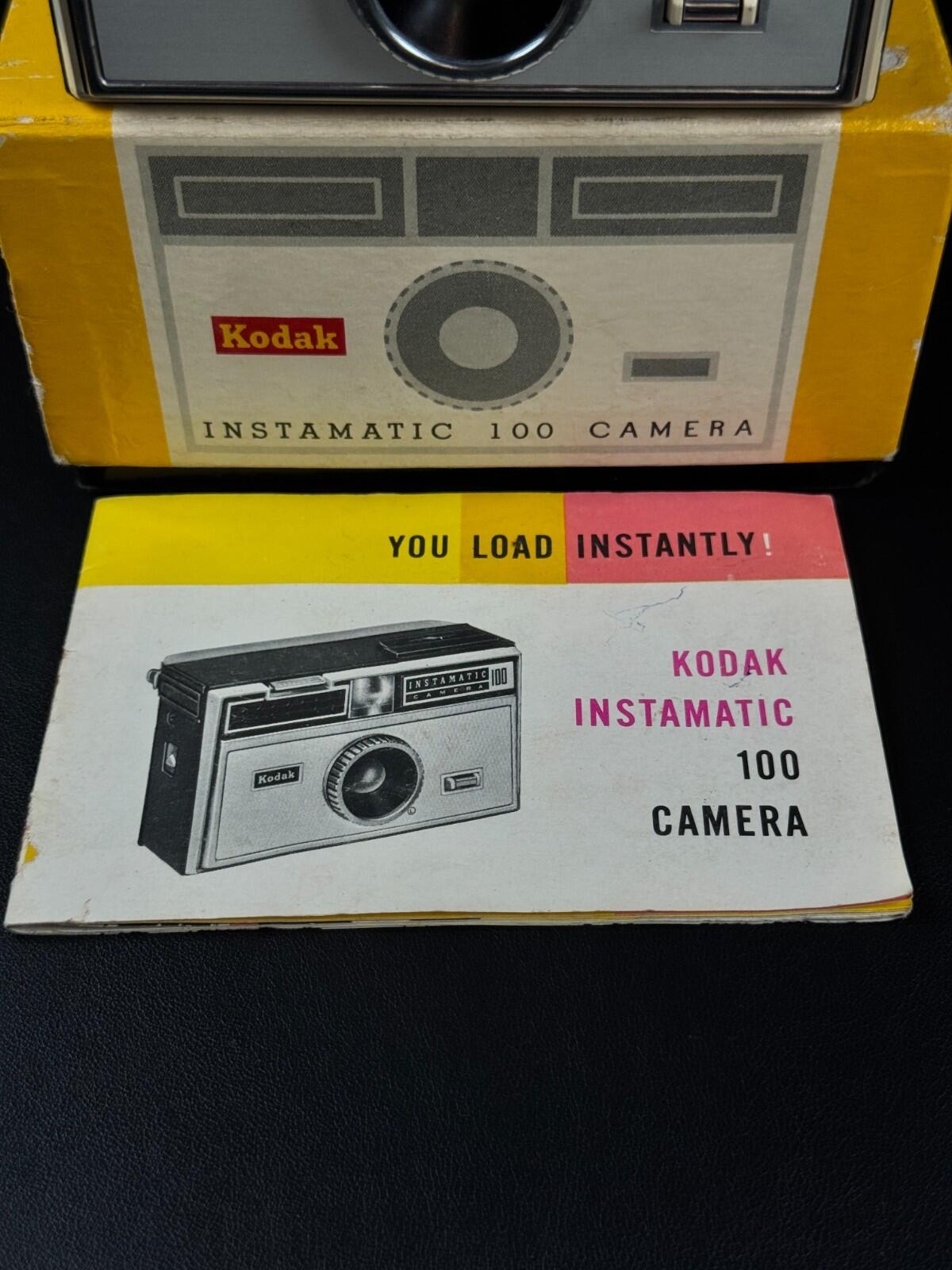 Boxed Kodak Instamatic 100 Vintage 1960's Compact 126 Film Camera - Not Working