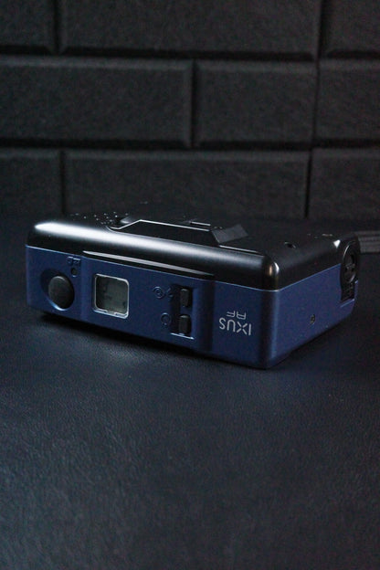 Canon IXUS AF Vintage 1990's Blue Compact APS Film Camera + Case Tested Working
