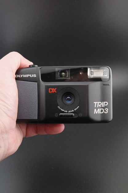 Olympus Trip MD3 35mm Film Camera Vintage Point & Shoot - Tested and Working