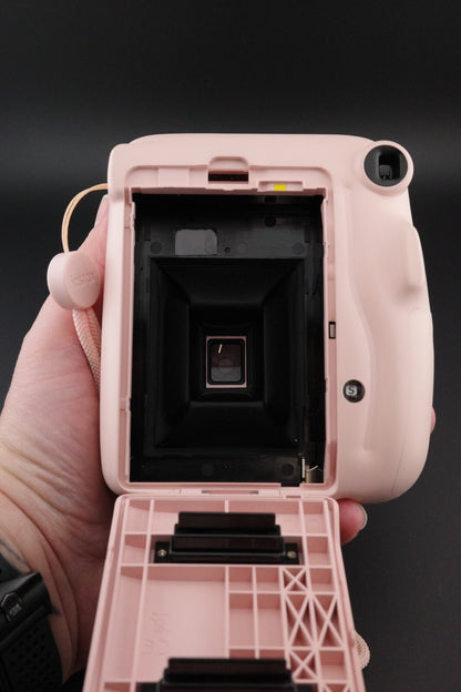 Fujifilm Instax Mini 11 Blush Pink Instant Film Camera - Film Tested & Working