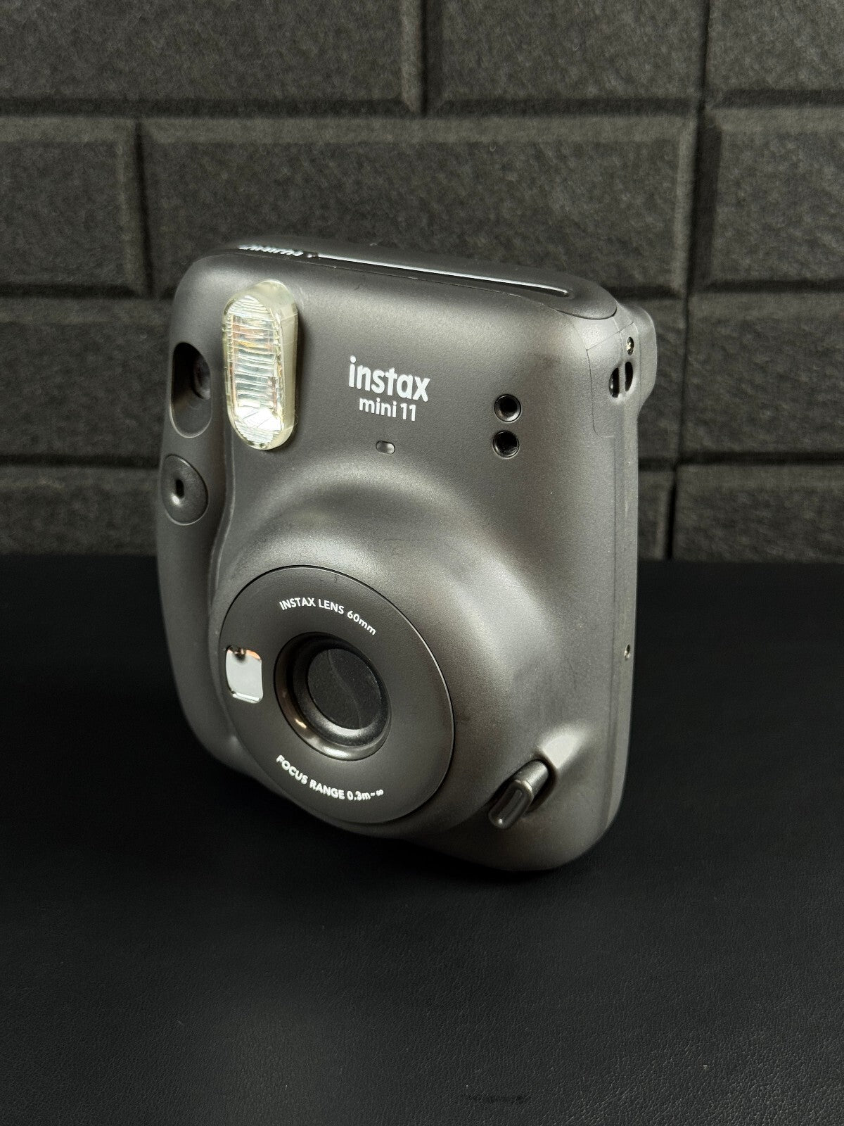 Fujifilm Instax Mini 11 Black Instant Polaroid Camera - Works Perfectly