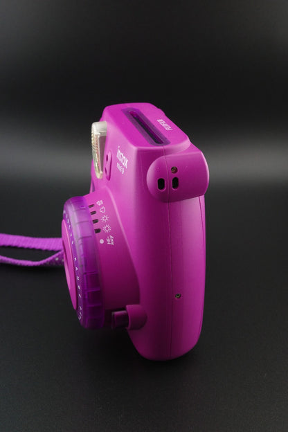 Fujifilm Instax Mini 9 LTD ED Purple Instant Camera + Batteries Tested & Working
