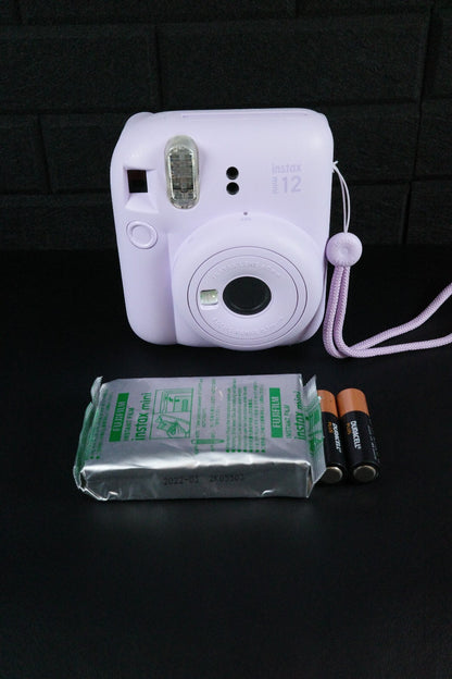 Fujifilm Instax Mini 12 Lilac Instant Camera + Film & Batteries - Working