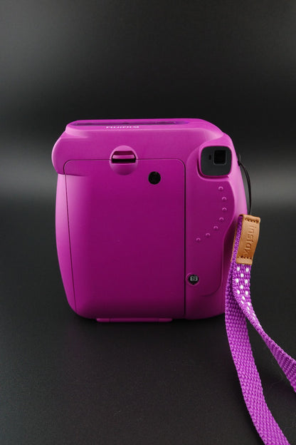 Fujifilm Instax Mini 9 LTD ED Purple Instant Camera + Batteries Tested & Working
