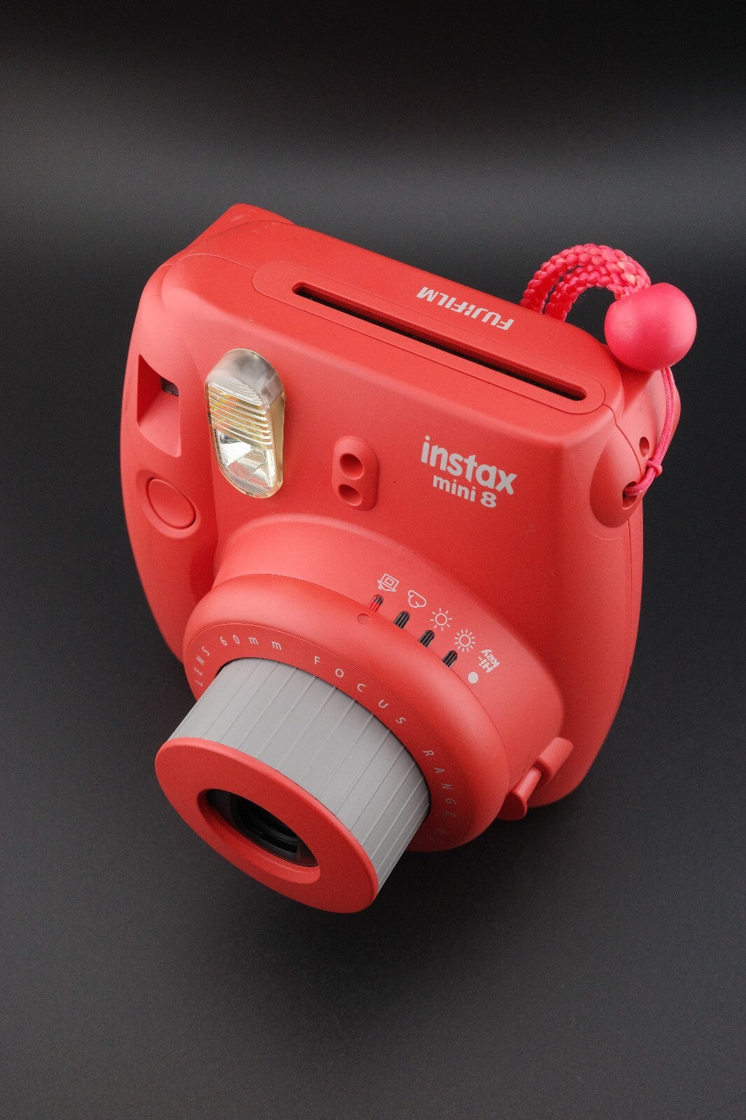 Fujifilm Instax Mini 8 Poppy Red Instant Camera - Tested & Working
