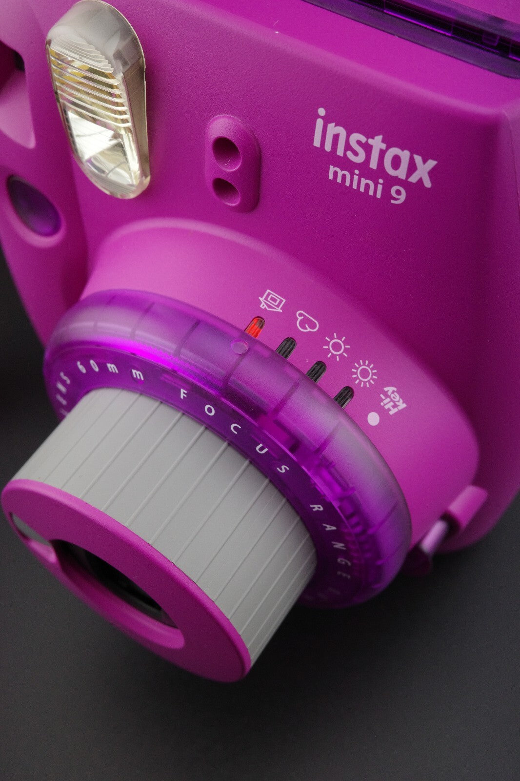 Fujifilm Instax Mini 9 LTD ED Purple Instant Camera + Batteries Tested & Working