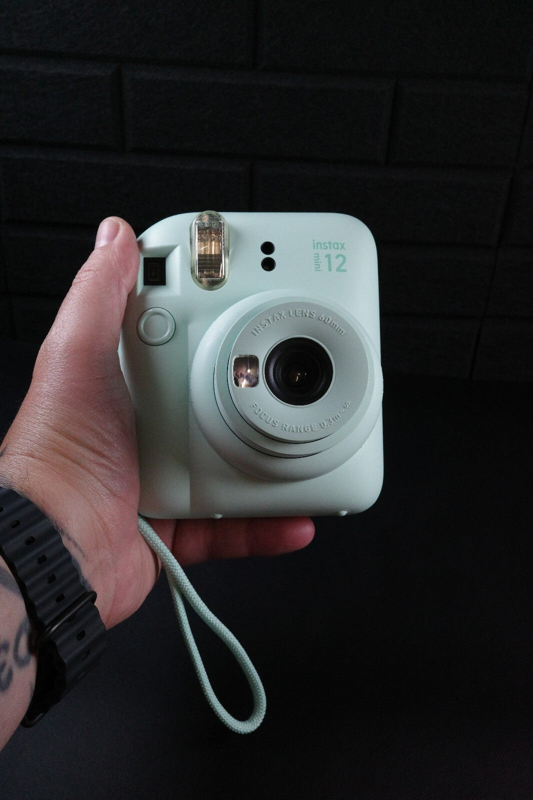 Fujifilm Instax Mini 12 Mint Green Instant Camera + Case - Tested & Working