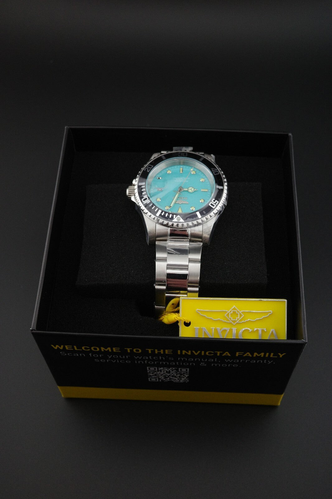 Invicta Pro Diver Aurenova 50852 Men's 40mm Steel Quartz Watch Blue Dial Boxed