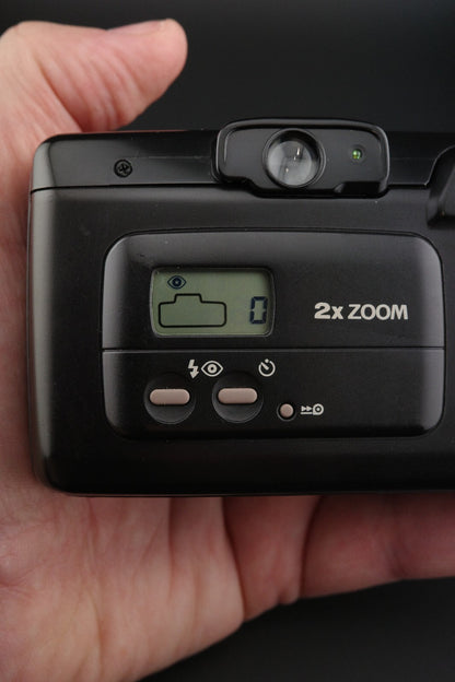 Vintage Canon Sure Shot 70 Zoom 35mm Film Camera - Winds, Fires - Faulty Flash