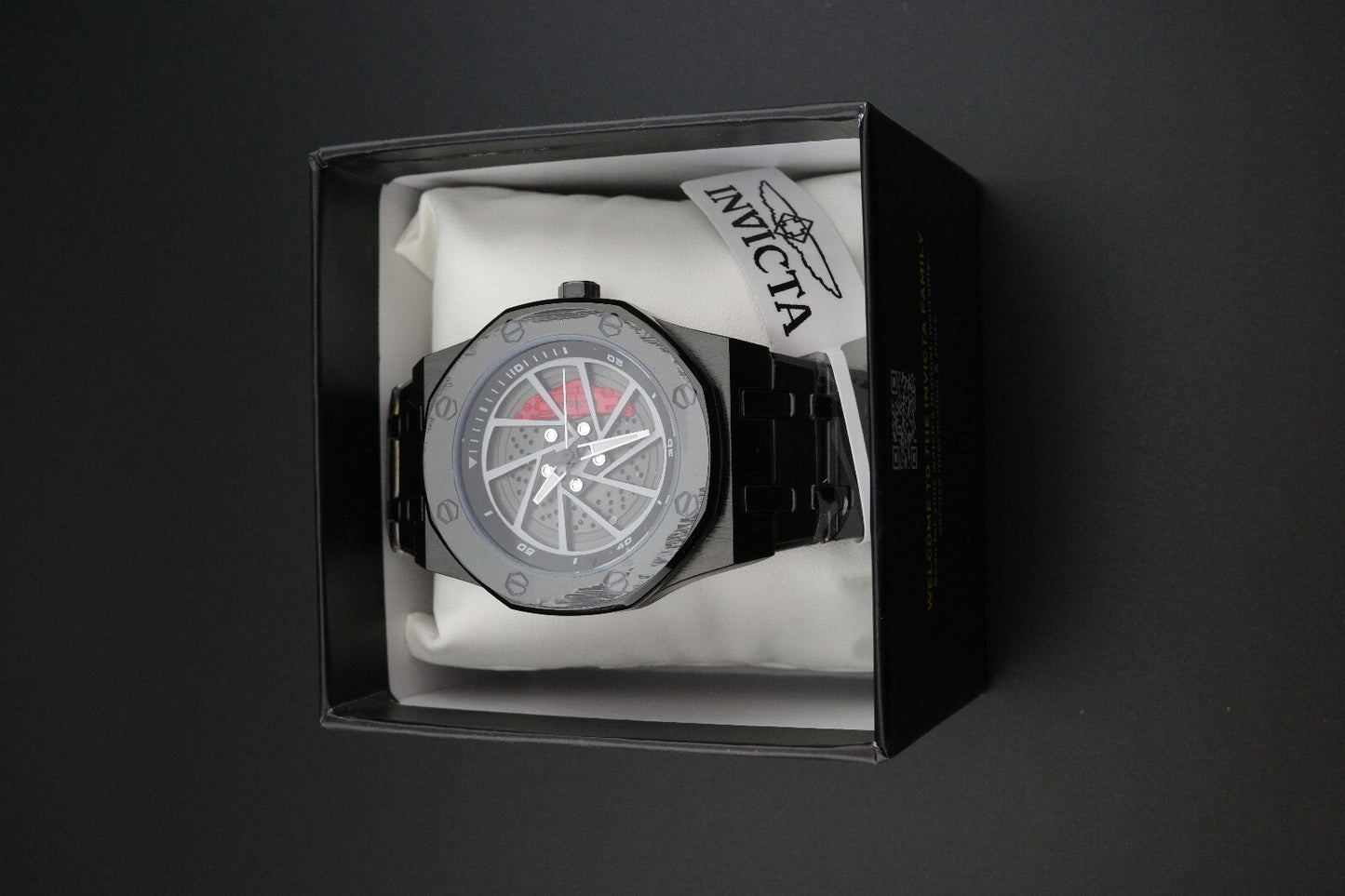 Invicta Speedway Rim Men's Watch - 42mm, Black (70036) New + Boxed