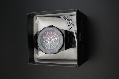 Invicta Speedway Rim Men's Watch - 42mm, Black (70036) New + Boxed