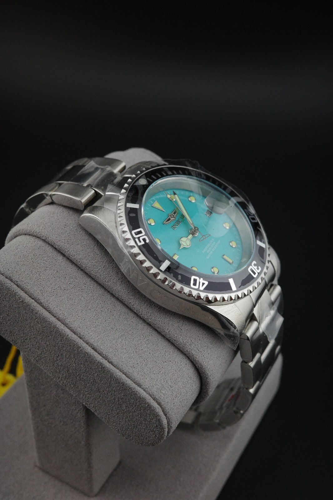 Invicta Pro Diver Aurenova 50852 Men's 40mm Steel Quartz Watch Blue Dial Boxed