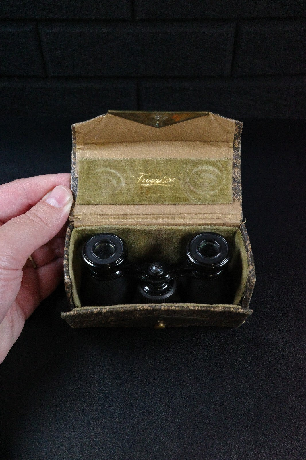 Vintage Theatre Opera Glasses / Binoculars & Case