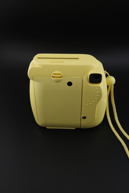 Fujifilm Instax Mini 8 Yellow Instant Camera & New Batteries - Works Perfectly