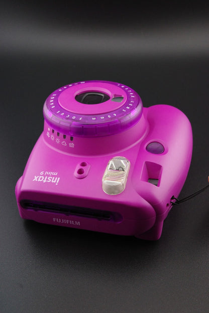 Fujifilm Instax Mini 9 LTD ED Purple Instant Camera + Batteries Tested & Working
