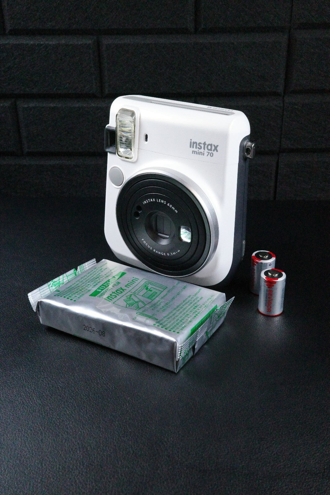 Fujifilm Instax Mini 70 White Instant Film Camera + Film & Batteries  - Working