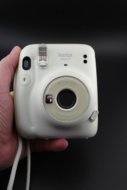 Fujifilm Instax Mini 11 White Instant Camera + Batteries - Tested & Working