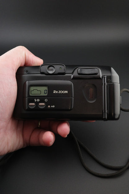 Vintage Canon Sure Shot 70 Zoom 35mm Film Camera - Winds, Fires - Faulty Flash