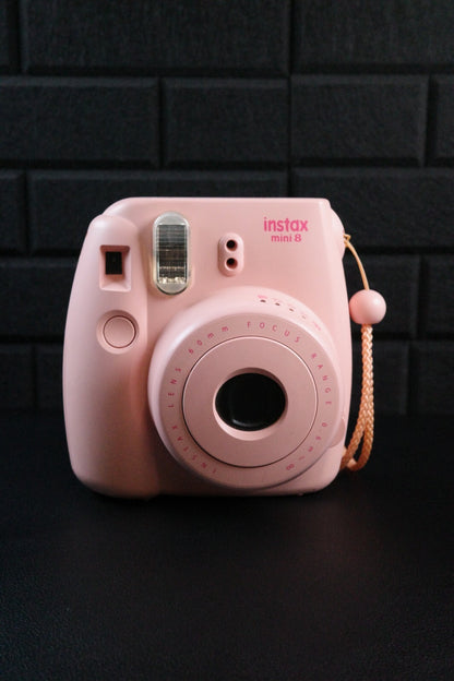 Fujifilm Instax Mini 8 Pink Instant Polaroid Camera - Works Perfectly