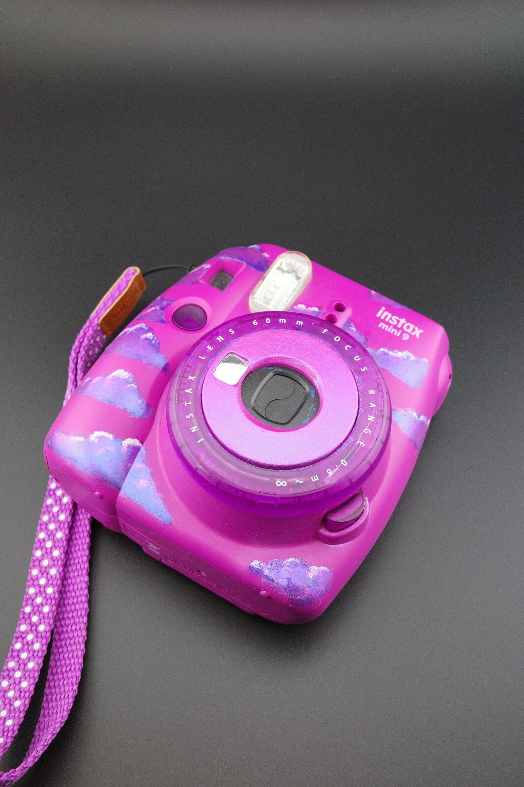 Fujifilm Instax Custom Hand Painted Mini 9 Instant Camera + Batteries - Working