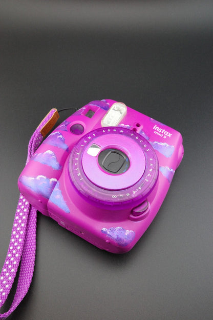 Fujifilm Instax Custom Hand Painted Mini 9 Instant Camera + Batteries - Working