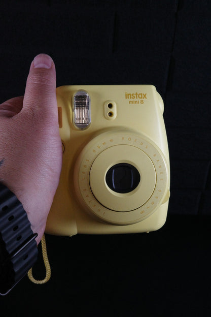 Fujifilm Instax Mini 8 Yellow  Instant Camera + Film & Batteries - Working