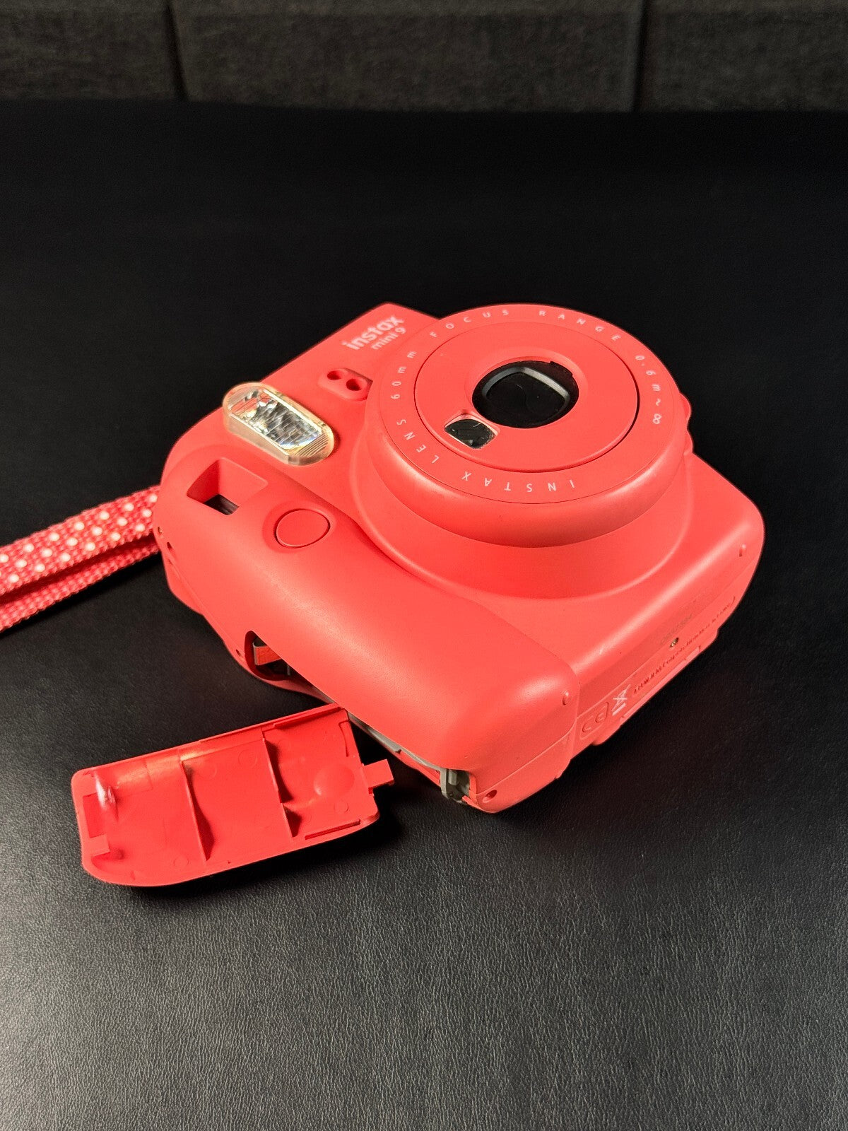 Fujifilm Instax Mini 9 Flamingo Pink Instant Polaroid Camera - Tested & Working
