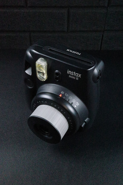 Fujifilm Instax Mini 8 Black Instant Polaroid Camera - Works Perfectly