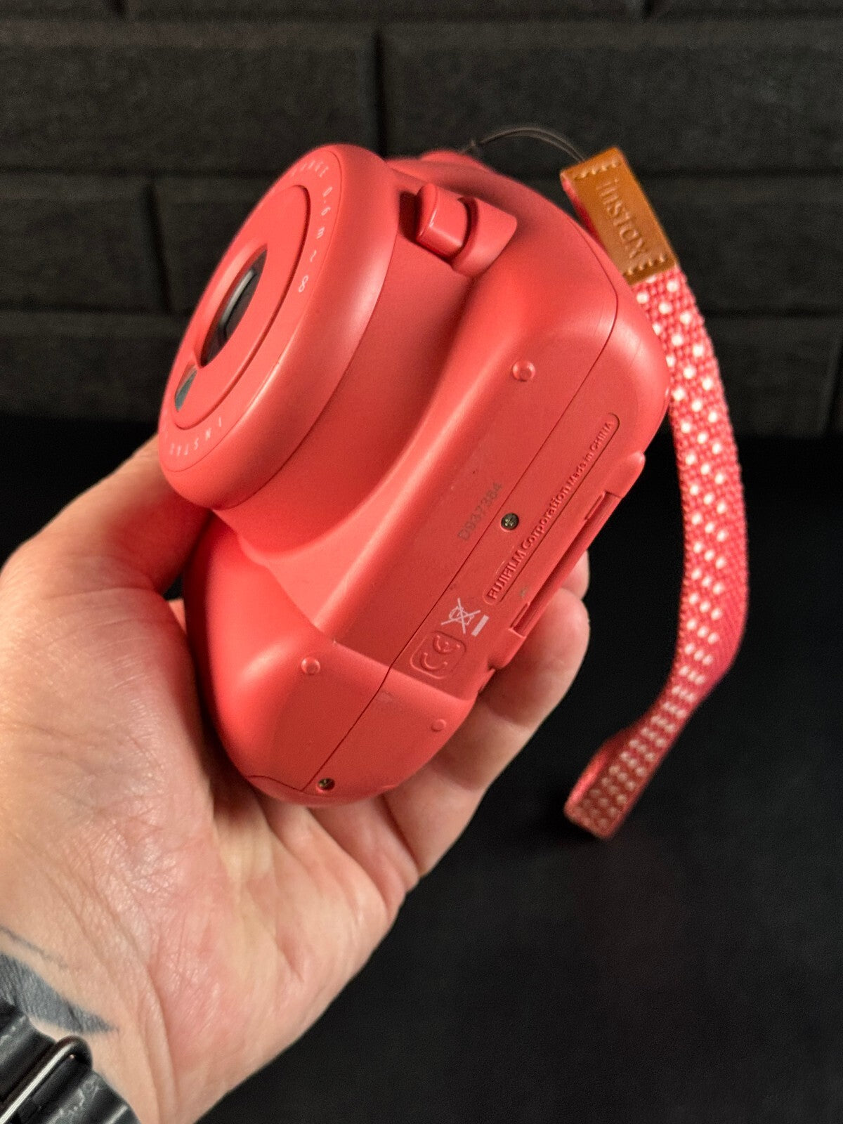 Fujifilm Instax Mini 9 Flamingo Pink Instant Polaroid Camera - Tested & Working