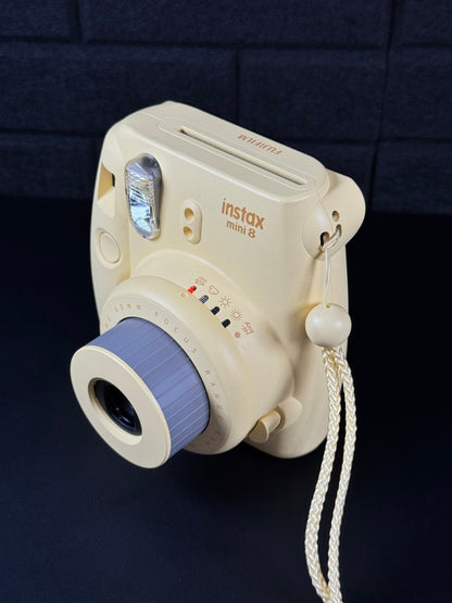 Fujifilm Instax Mini 8 Yellow Instant Camera & Batteries - Tested & Working