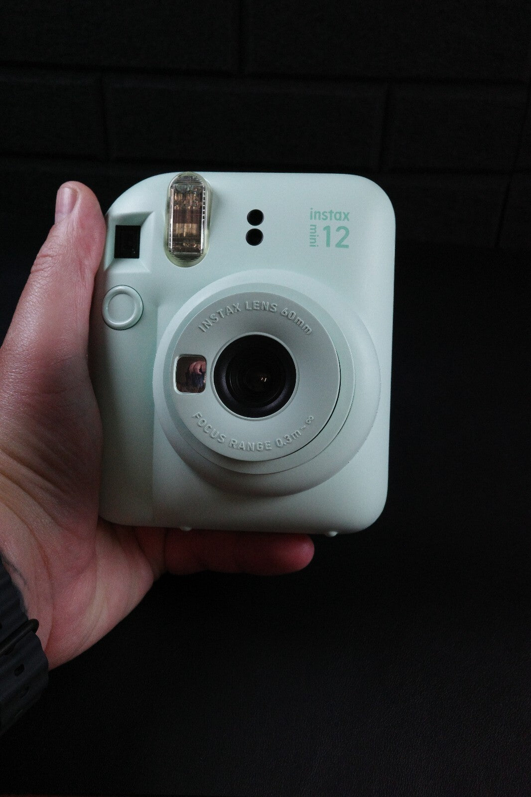 Fujifilm Instax Mini 12 Mint Green Instant Camera + Case - Tested & Working