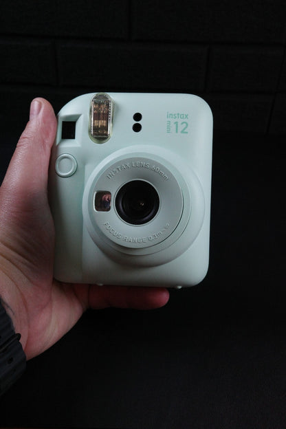 Fujifilm Instax Mini 12 Mint Green Instant Camera + Case - Tested & Working