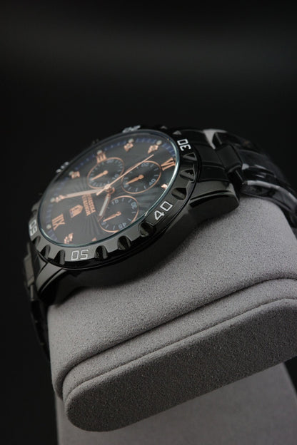 Montres Prestige Invicta MPW-0331 Men's 44mm Black Quartz Watch New Boxed