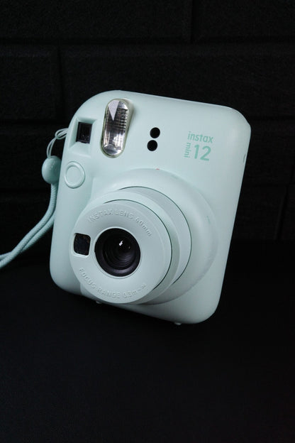Fujifilm Instax Mini 12 Mint Green Instant Camera + Case - Tested & Working