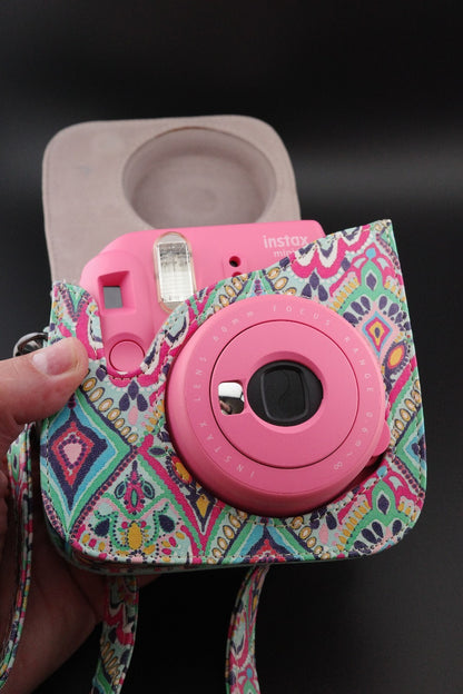 Fujifilm Instax Mini 9 Pink Instant Camera + Case & Batteries - Tested & Working