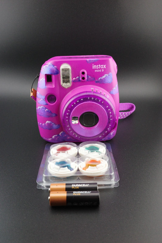 Fujifilm Instax Custom Hand Painted Mini 9 Instant Camera + Batteries - Working