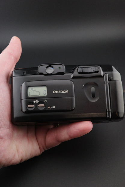 Vintage Canon Sure Shot 70 Zoom 35mm Film Camera - Winds, Fires - Faulty Flash
