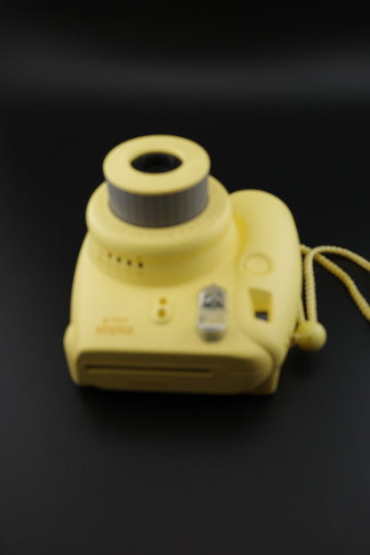 Fujifilm Instax Mini 8 Yellow Instant Camera & New Batteries - Works Perfectly