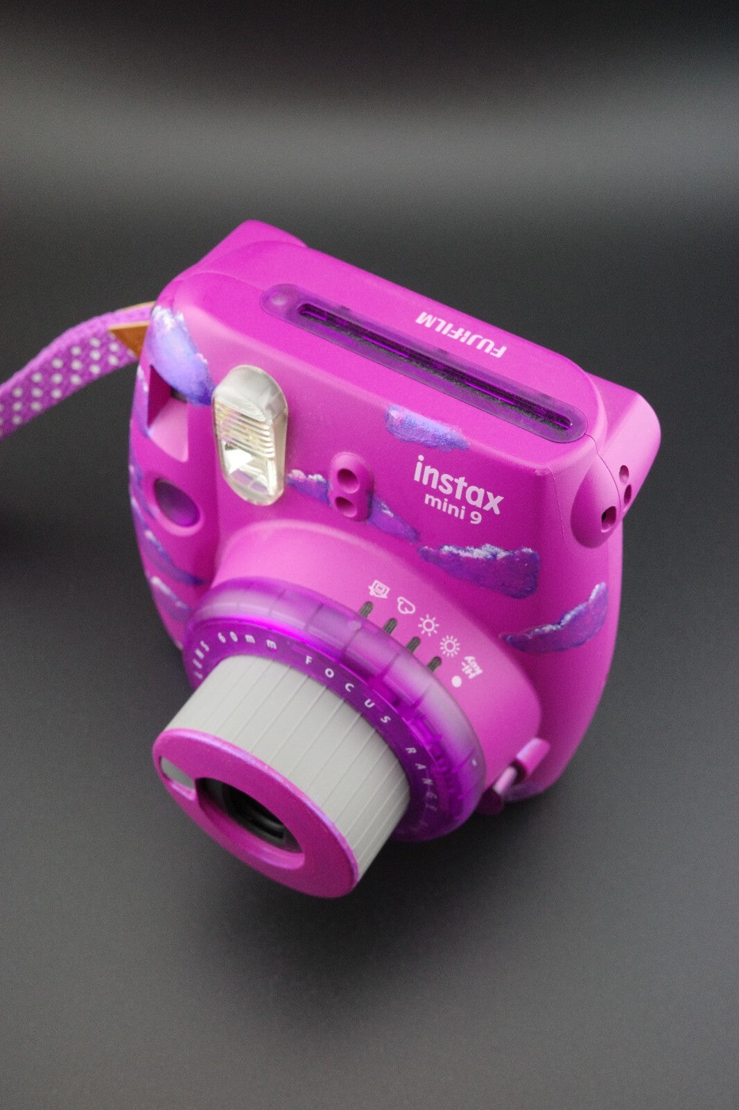 Fujifilm Instax Custom Hand Painted Mini 9 Instant Camera + Batteries - Working