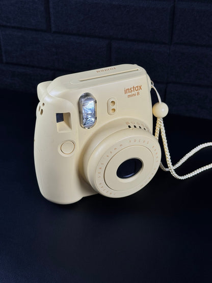 Fujifilm Instax Mini 8 Yellow Instant Camera & Batteries - Tested & Working