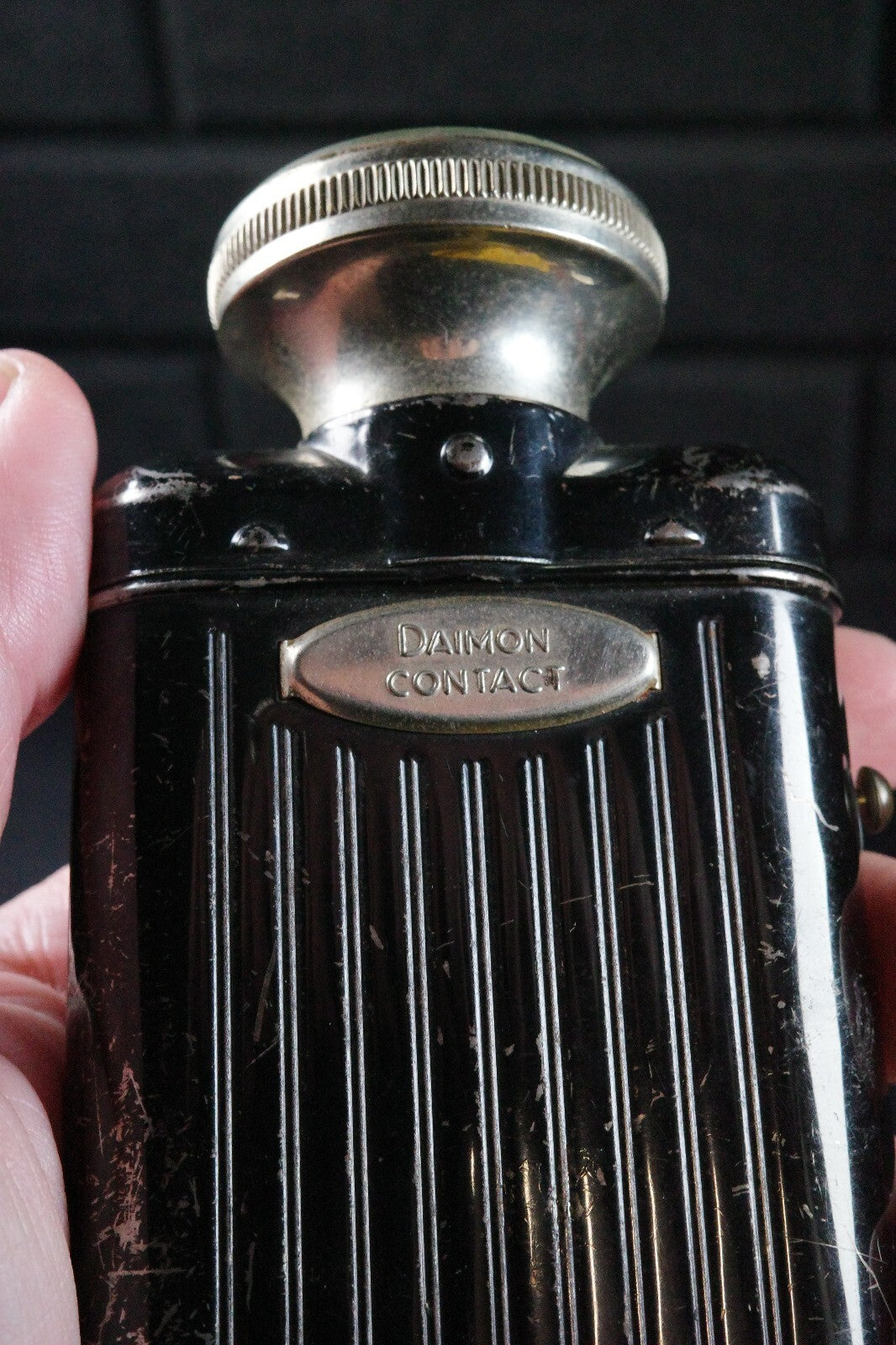 Vintage Daimon Contact Flashlight Torch Germany WWII / 1936-48