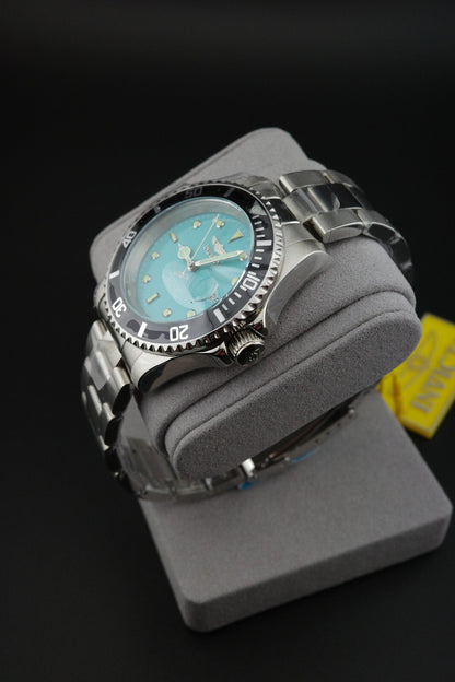 Invicta Pro Diver Aurenova 50852 Men's 40mm Steel Quartz Watch Blue Dial Boxed