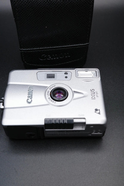 Vintage Canon IXUS FF Compact Camera & Case - Excellent Condition Fully Working