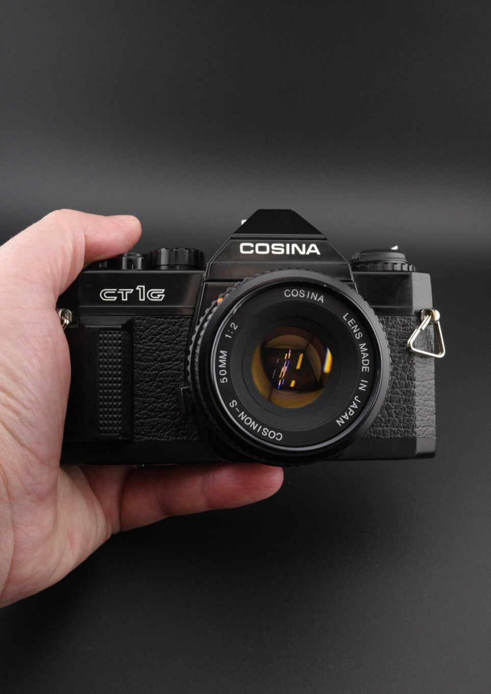 Cosina CT1G Vintage 35mm Film SLR Camera + 50mm 1:2 Lens - Tested & Working
