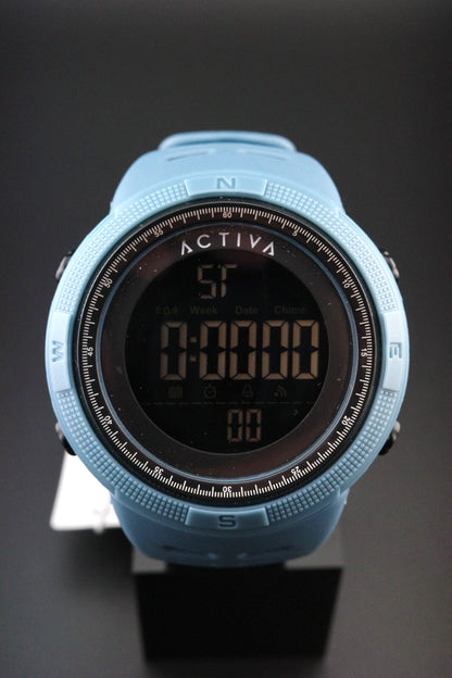Activa X Invicta ACW1915-002 Men’s Digital Watch 50mm Light Blue - New & Boxed