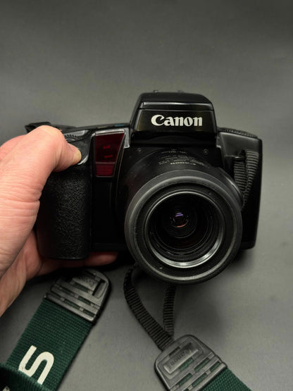 Vintage Canon EOS 100 35mm Film Camera + 35-80mm Power Zoom Lens - Working (O15)