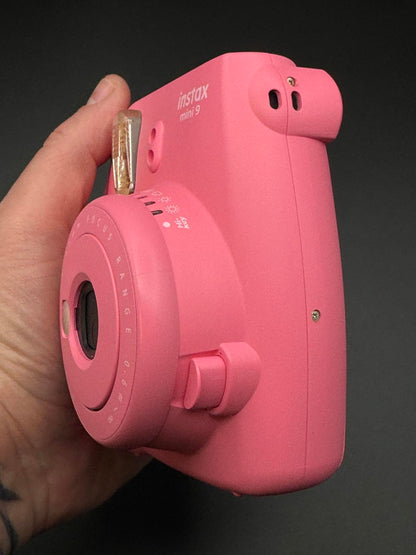 Fujifilm Instax Mini 9 Flamingo Pink Instant Camera + Film & Case - Working